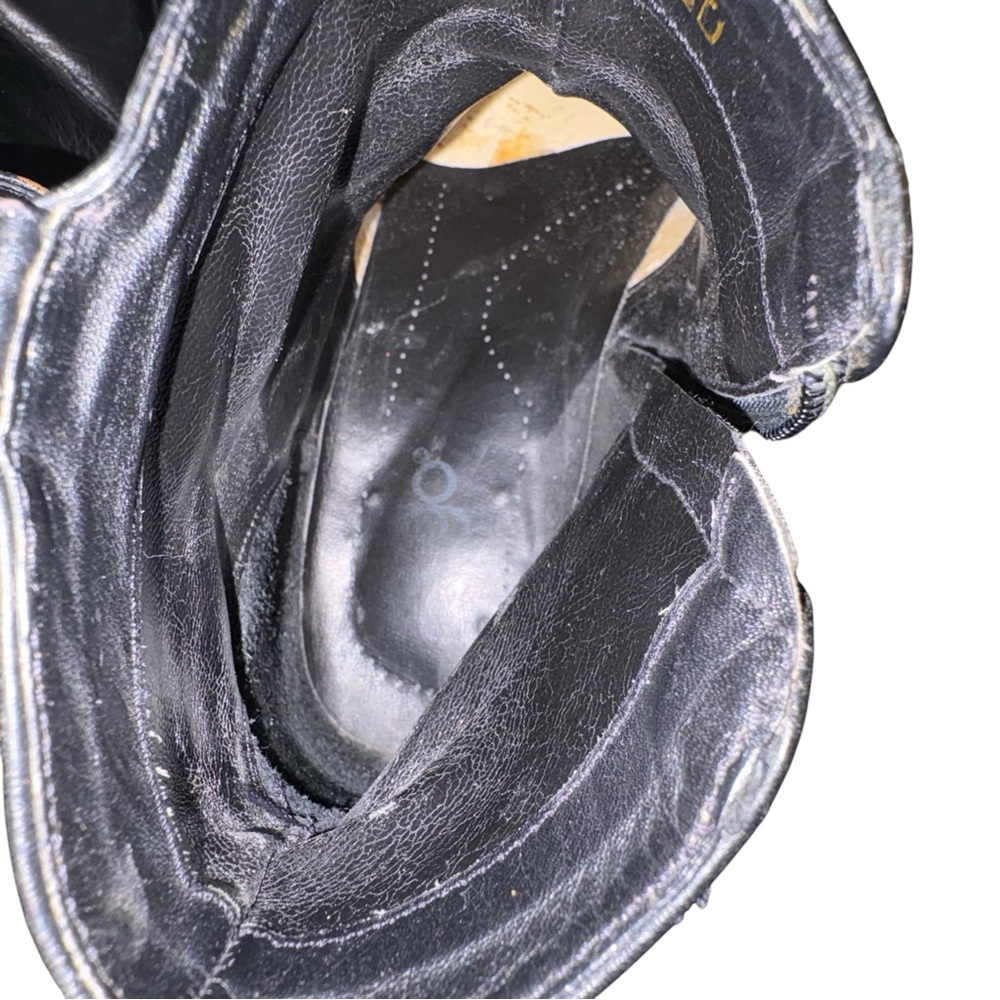 Dingo Black Leather Ankle Boots 7.5D - Picture 9 of 13